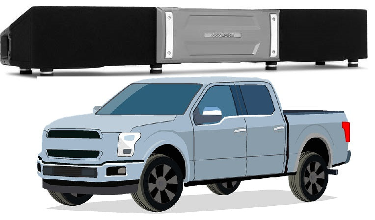 Pickup truck : Dual 8" Alpine S-Series package (includes installation labor)